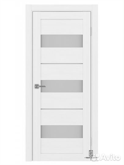 Дверь межкомнатная Оптима Порте 526, белый лед