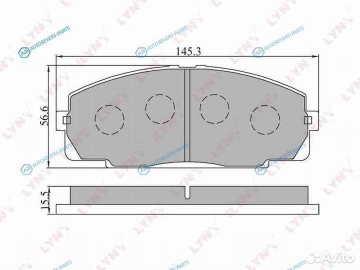 BD-7508 Колодки тормозные дисковые перед