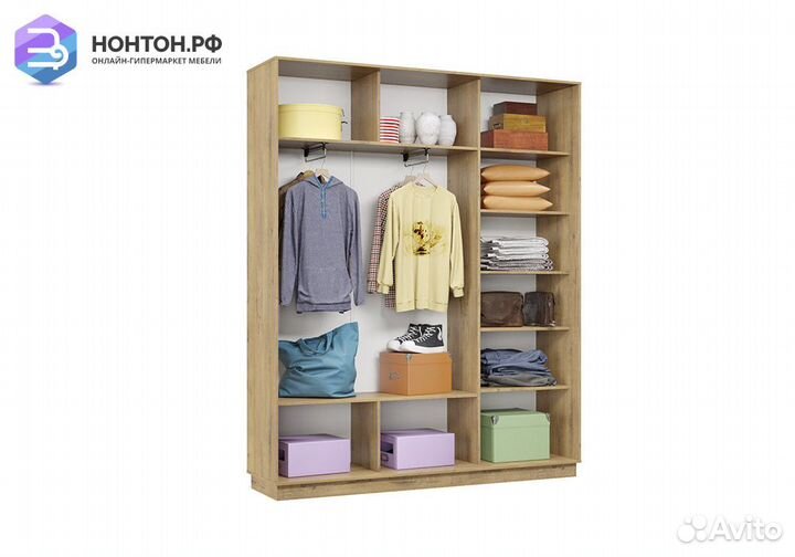 Шкаф-купе трёхдверный Мира бунратти