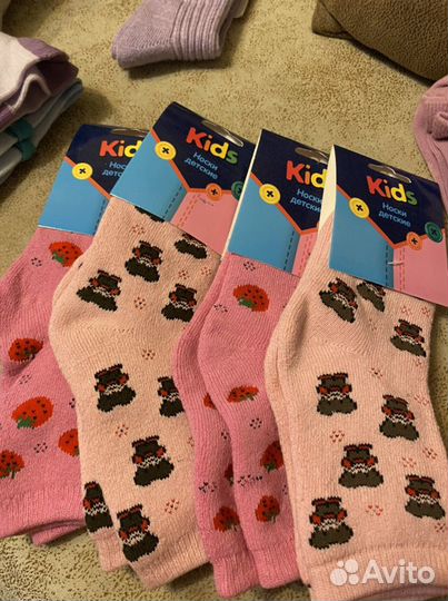 Носки для девочек на 2-4 года