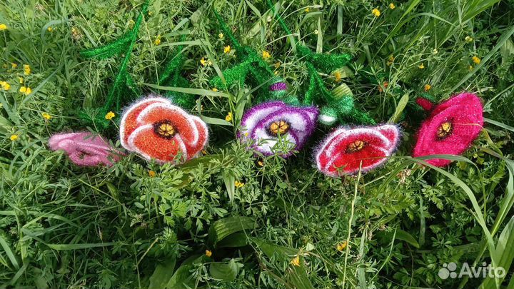 Цветы ручная работа Крючком