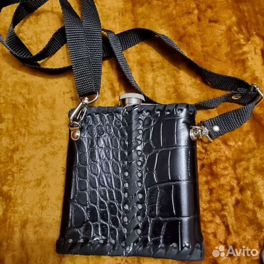 Флажка сталь кожа 0.5 л