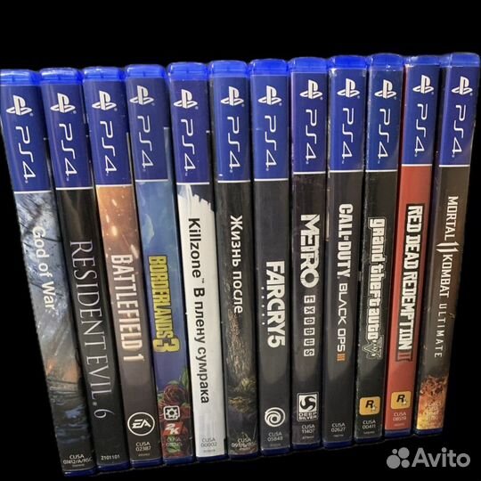 Диски с играми на playstation 4
