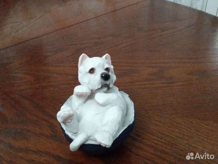 Собака керамическая фигурка