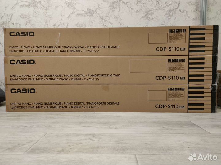 Новое Цифровое пианино Casio CDP-S110 BK
