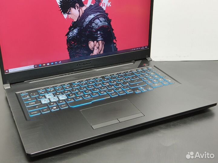 Игровой ноутбук 17,3 Asus Ryzen 7 RTX 3050 16Gb