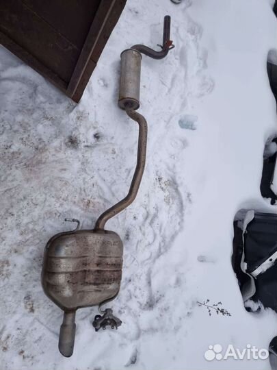 Passat b7 variant 1.4 выхлоп весь трап глушитель