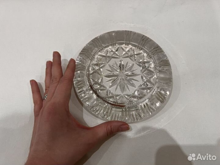 Пепельница ссср, хрусталь