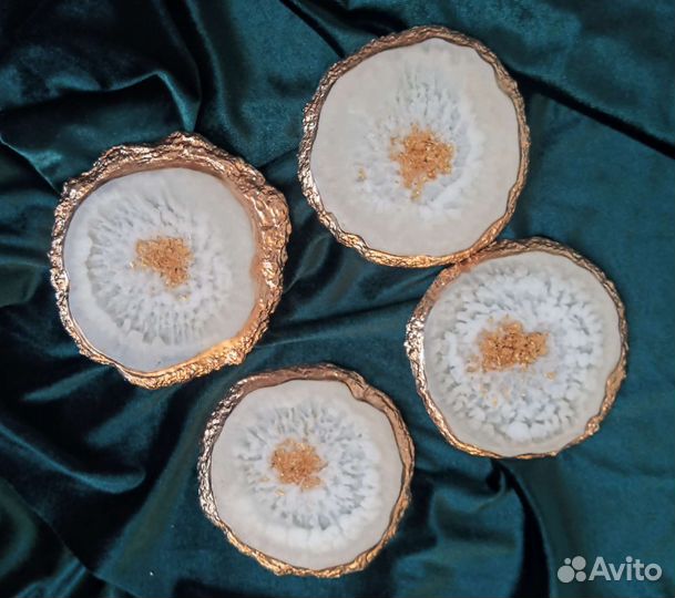 Подстаканники (костеры) из эпоксидной смолы