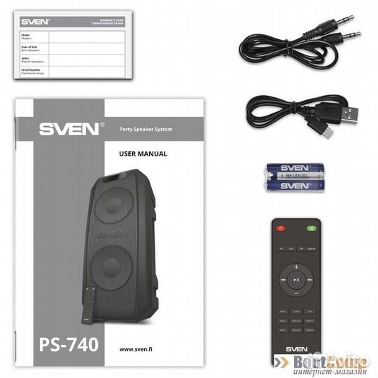 Беспроводная портативная колонка sven PS-740