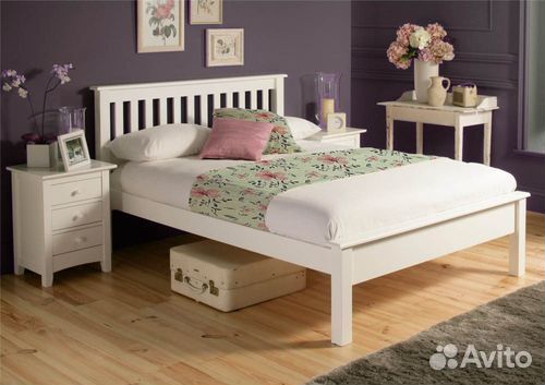 Кровать из натурального дерева 2-спальная 