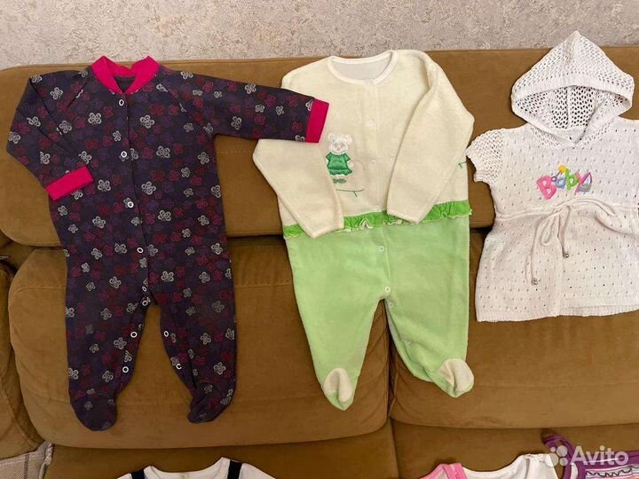 Вещи пакетом на девочку 6-9мес(68-74)