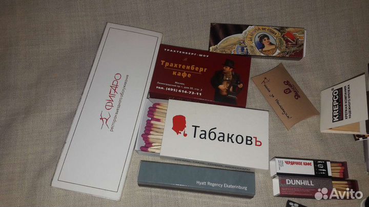 Спички из ресторанов и кафе для коллекции