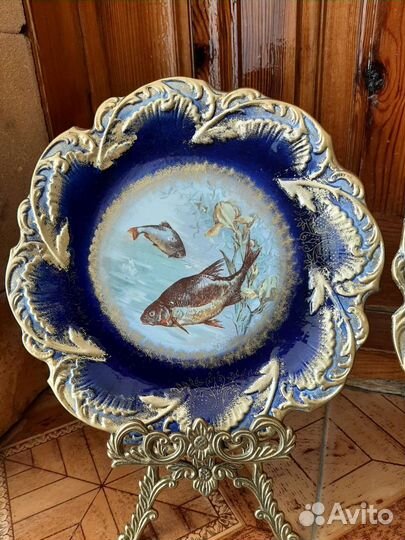 Блюдо антикарное настенное