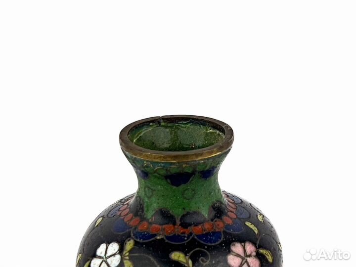 Вазочка Delight. Япония, эмаль клуазоне, 1868-1912