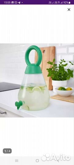 Лимонадник с краном Икеа