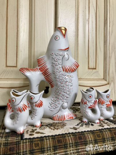 Штоф Рыбка гфз, набор из СССР