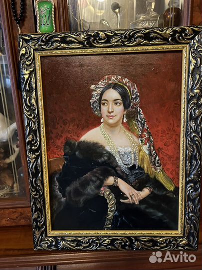 Картина антиквариат Старинная