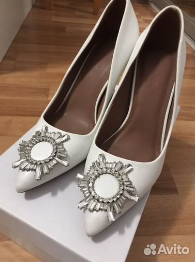 Туфли белые,туфли свадебные, женские 38 размер