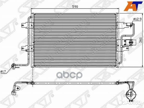 Радиатор кондиционера Audi A3 96-03 / Skoda Oct