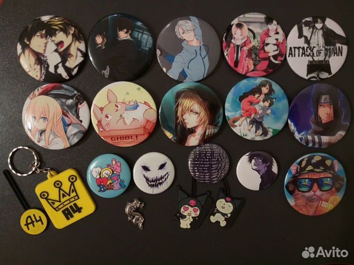 Значки аниме