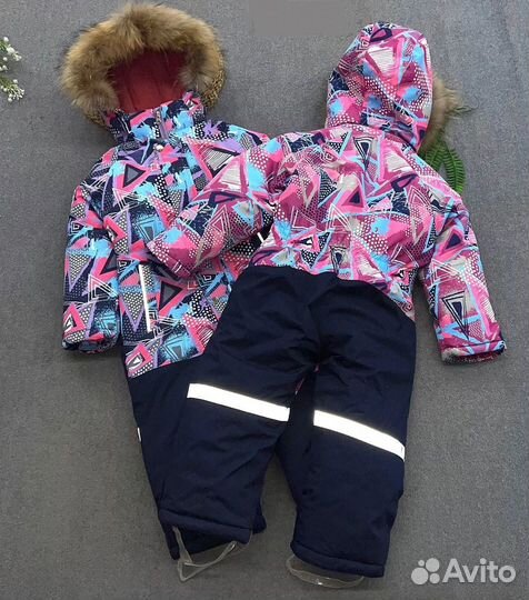 Зимний комбинезон для девочки, 116, 122