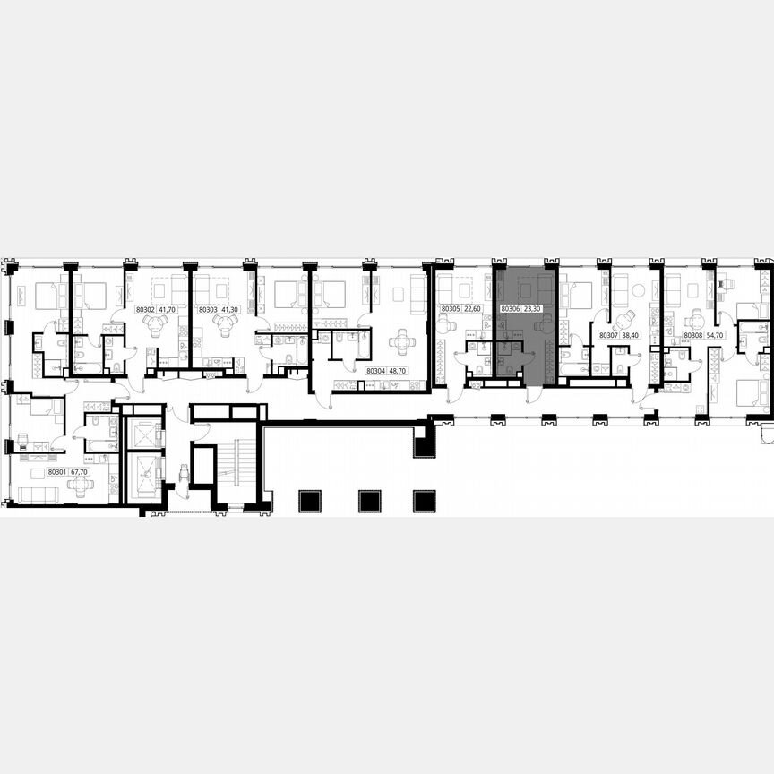 Квартира-студия, 23,3 м², 3/10 эт.