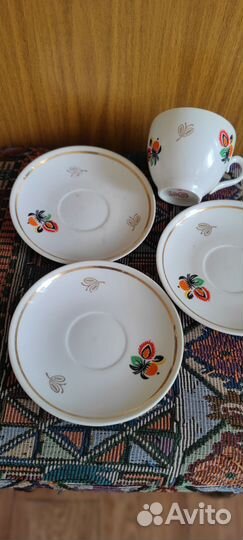 Советский фарфор/ Полтава, чашка и блюдца