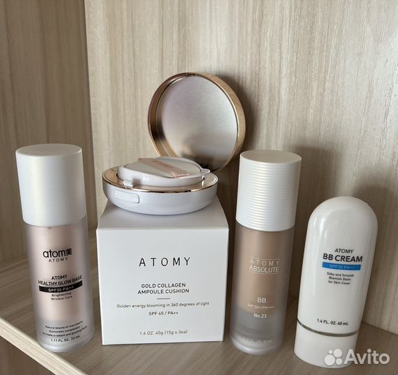 Тональный вв крем, кушон Атоми Корея