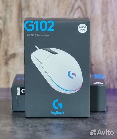 Игровая мышь Logitech G102 Lightsync White