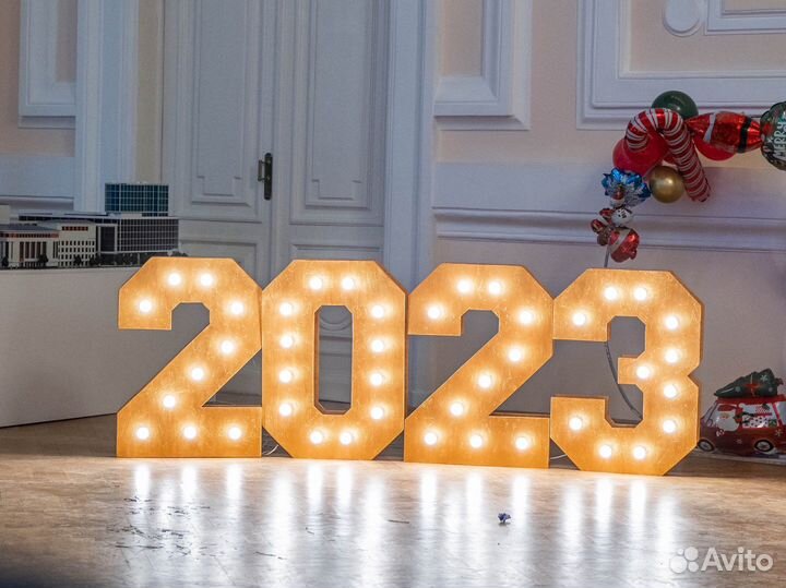 Светящиеся цифры в аренду