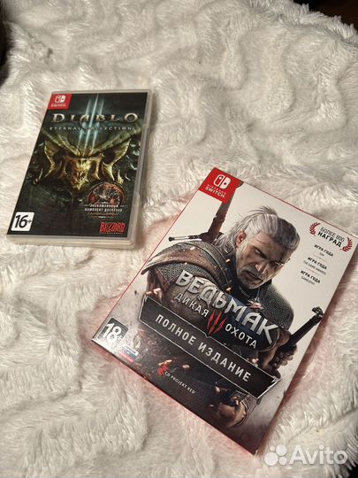 Witcher3, Diablo3 nintendo switch(Ведьмак,Диабло)