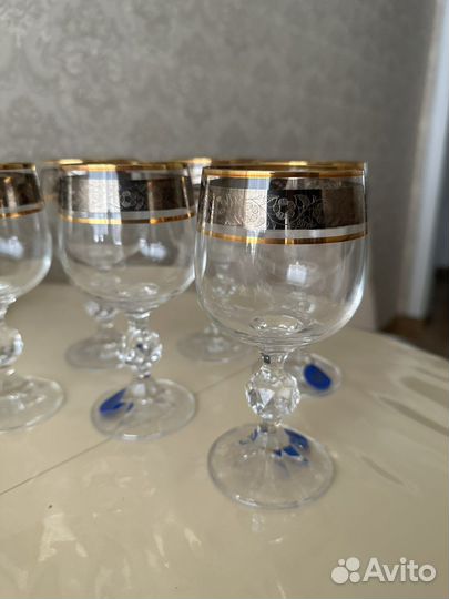 Хрустальные бокалы чехия