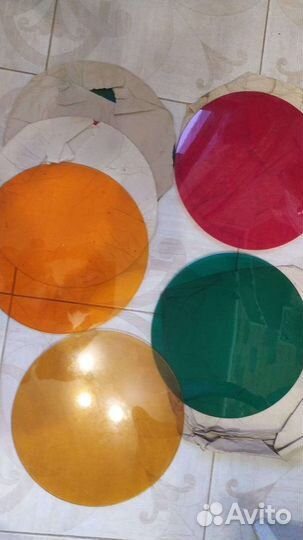 Светофильтры СССР,30,8 cm,д/прожектора,светомузыки