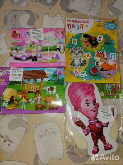 Игрушки для девочек, пазлы, мозаика