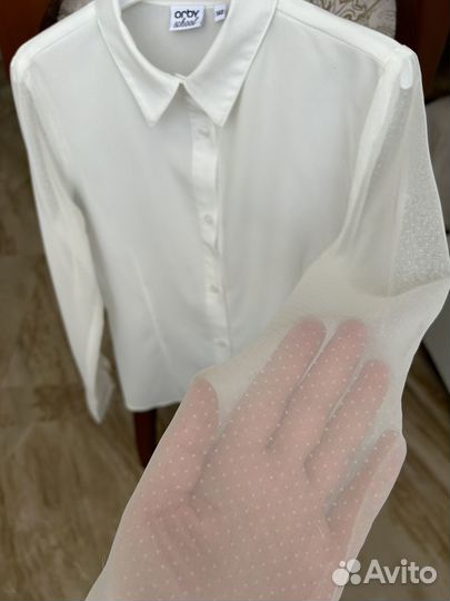Блузка рубашка для школы 140. Orby