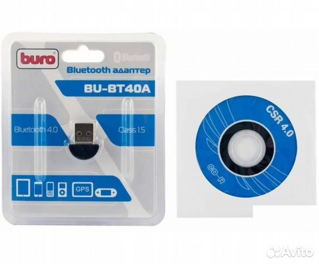 Bluetooth адаптер Buro BU-BT40A, гарантия, новый