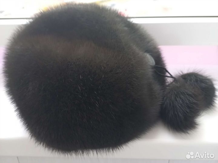 Норковый берет мягкий