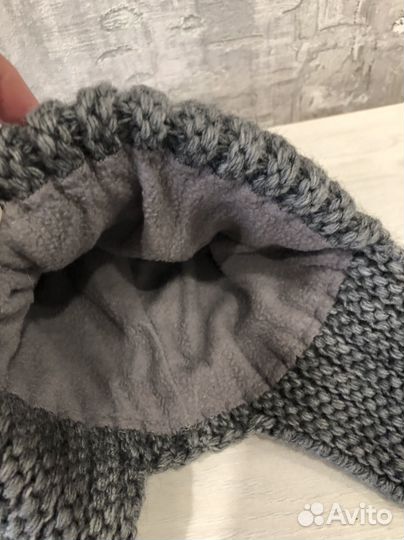 Шапка зимняя женская вязанная