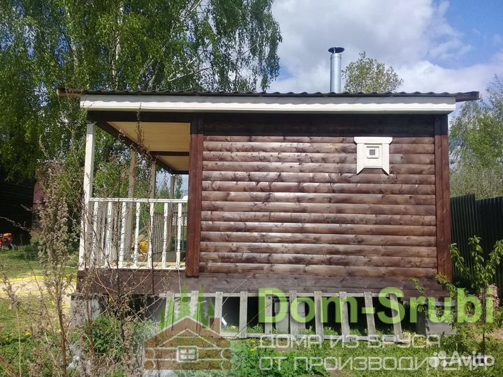 Карабаново-Мобильная Баня из бруса Гордыня-3 6х4.5