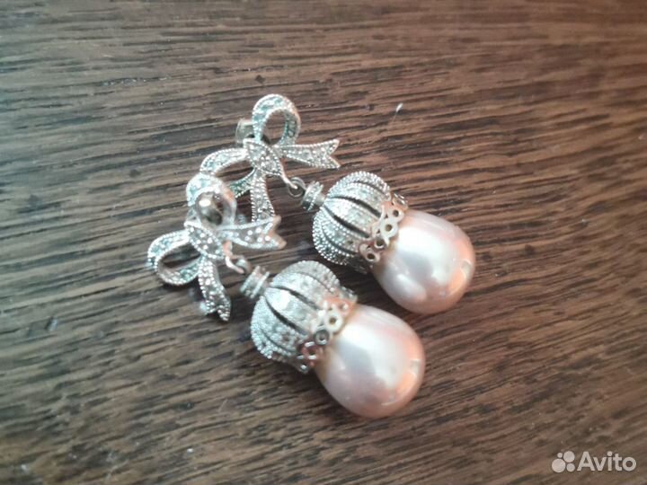 Серьги жемчуг