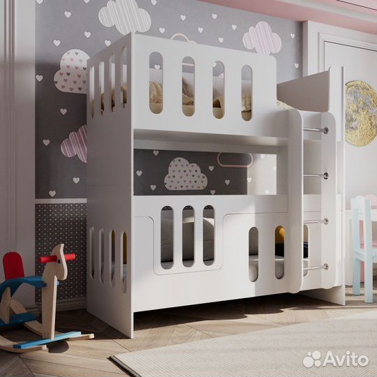 Кровать двухярусная детская новая