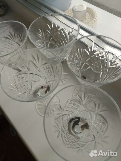 Фужеры хрустальные СССР