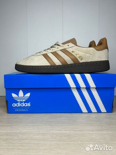 Adidas munchen beige brown мужские 41-46