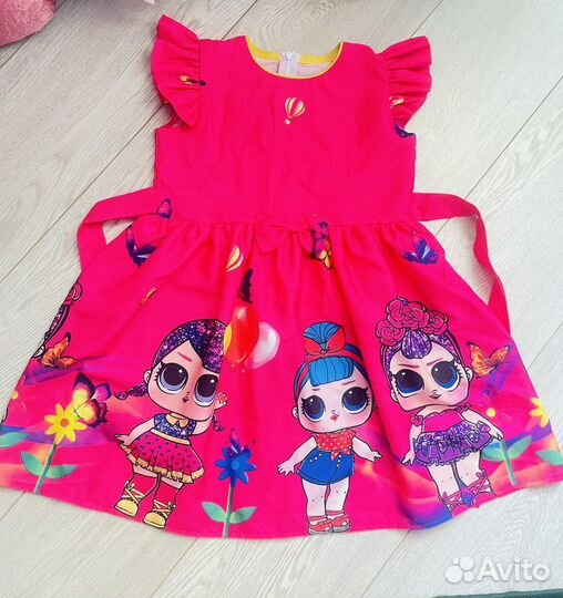 Платье для девочки с лол на рост 122-128