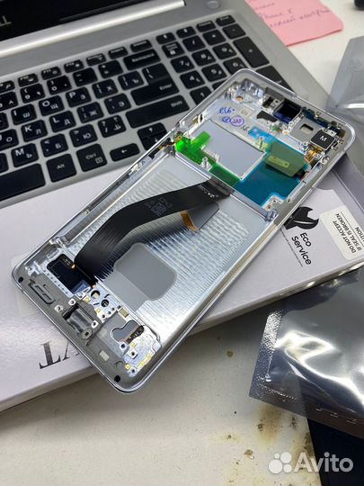 Дисплейный модуль оригинал для Samsung Galaxy S21