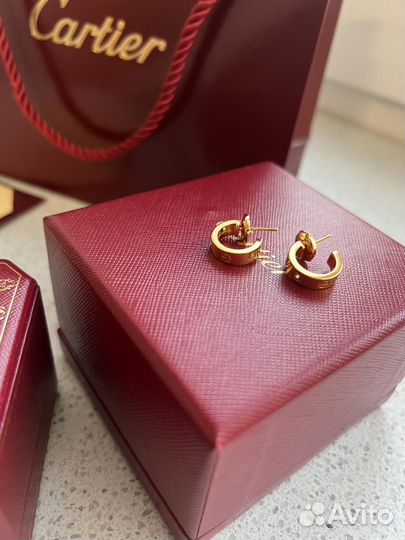 Серьги cartier