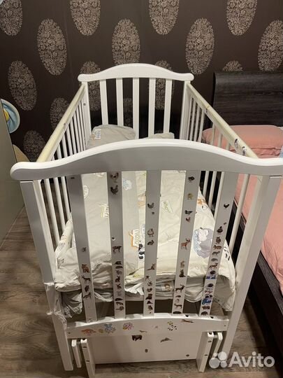 Кровать детская для новорожденных Лель