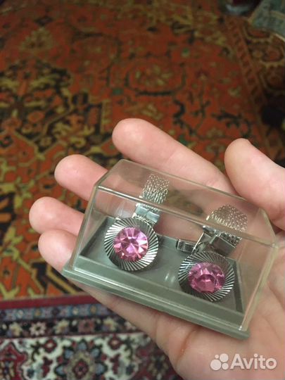 Запонки винтажные СССР. В родной коробке
