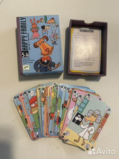Настольная карточная игра djeco happy family